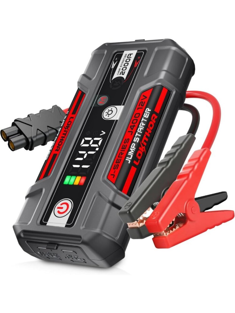 Powerful Portable Jump Starter for 8.0L Gas & 6.0L Diesel Engines - Compact